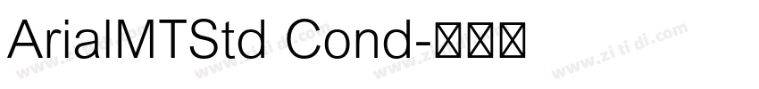 ArialMTStd Cond字体转换